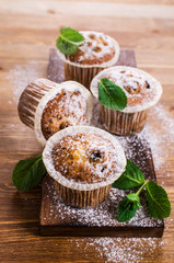 Muffins with raisins