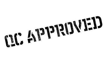 Qc Approved rubber stamp. Grunge design with dust scratches. Effects can be easily removed for a clean, crisp look. Color is easily changed.
