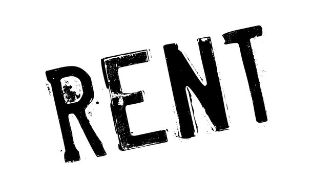 Rent rubber stamp. Grunge design with dust scratches. Effects can be easily removed for a clean, crisp look. Color is easily changed.