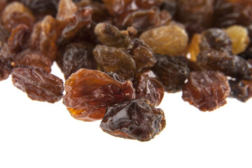 raisins isolated on white background