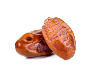 Dates fruit isolated on the white background
