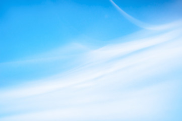 Abstract white smoke on a blue background