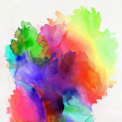 aquarell regenbogen abstrakt verlauf