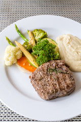 grilled fillet steak
