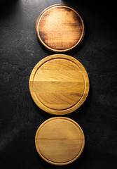 pizza cutting board at black
