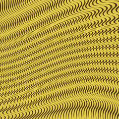 Abstract 3d effect wavy stripes background.
