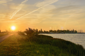 Fototapeta na wymiar Sunset in Copenhagen