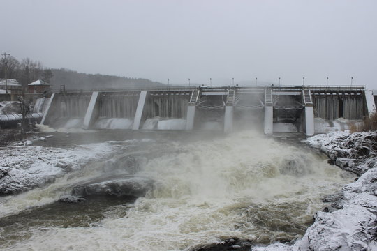 Clark Falls Dam in Milton, Vermont