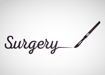 SURGERY medical vector logo icon design