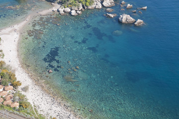 Fototapeta na wymiar Isola Bella, Taormina, Sizilien, Italien