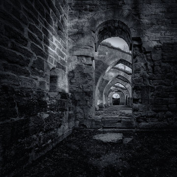 Old ruins of Alvastra, Sweden