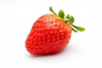 Red Strawberry on White background