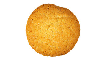 Corn cookie isolated on white background