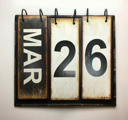 March 26 calendar 
