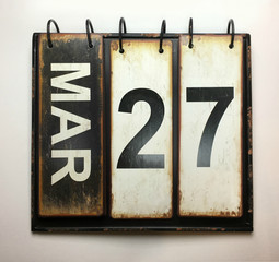 March 27 calendar 
