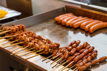 Sausages on Skewers
