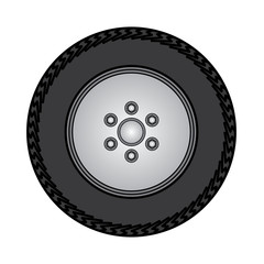 tires and wheels Vector Illustration
