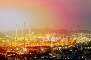 Naklejka premium Oil Industry - refinery factory