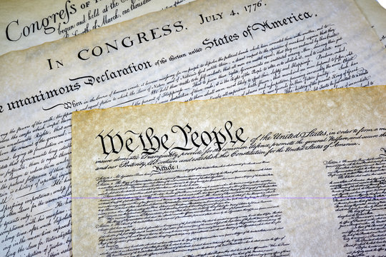 Constitution, Declaration of Independence and Bill of Rights