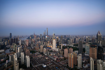 Fototapeta na wymiar shanghai skyline view
