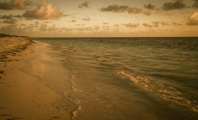 sunrise beach in Caribbean 