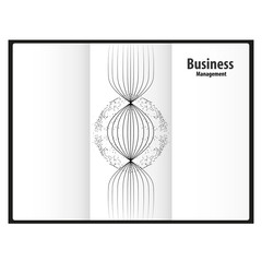 Technology management triptych design for business