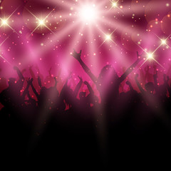 Plakat Party crowd background