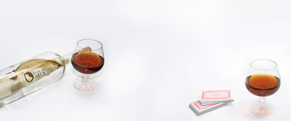 Abstract composition of drinking.