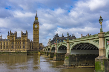 Fototapeta na wymiar Parliament of Westminster, London
