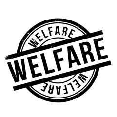 Welfare rubber stamp. Grunge design with dust scratches. Effects can be easily removed for a clean, crisp look. Color is easily changed.