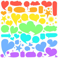 Set of  speech bubbles 