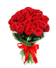 Fototapeta premium Flower bouquet of red roses