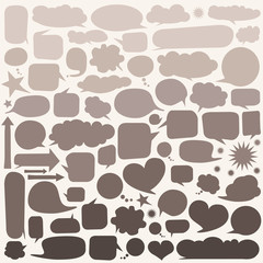 Set of  speech bubbles 