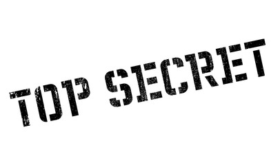 Top Secret rubber stamp. Grunge design with dust scratches. Effects can be easily removed for a clean, crisp look. Color is easily changed.