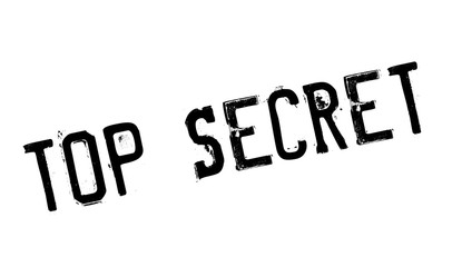 Top Secret rubber stamp. Grunge design with dust scratches. Effects can be easily removed for a clean, crisp look. Color is easily changed.