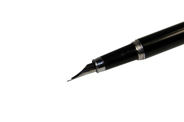 Fountain pen isolated on a white background