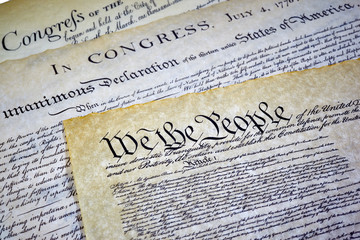 Constitution, Declaration of Independence and Bill of Rights