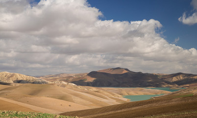 Scenic moroccan landscape in Africa 
