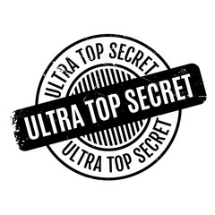 Ultra Top Secret rubber stamp. Grunge design with dust scratches. Effects can be easily removed for a clean, crisp look. Color is easily changed.