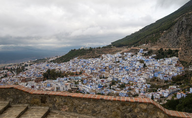 Old blue city of Chafchaouen in Morocco