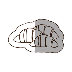 figure croissant bread icon, vector illustraction design image