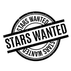 Stars Wanted rubber stamp. Grunge design with dust scratches. Effects can be easily removed for a clean, crisp look. Color is easily changed.