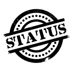 Status rubber stamp. Grunge design with dust scratches. Effects can be easily removed for a clean, crisp look. Color is easily changed.