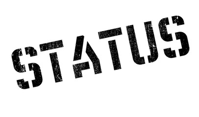 Status rubber stamp. Grunge design with dust scratches. Effects can be easily removed for a clean, crisp look. Color is easily changed.