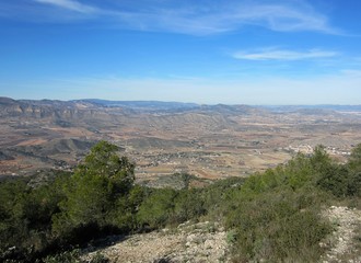 Fototapeta na wymiar Hondon Valley Alicante Spain
