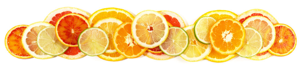 Zitrusfüchte Scheiben - Panorama