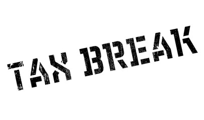 Tax Break rubber stamp. Grunge design with dust scratches. Effects can be easily removed for a clean, crisp look. Color is easily changed.