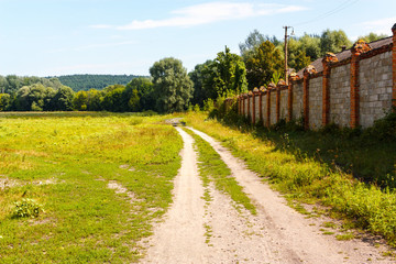 Fence and road