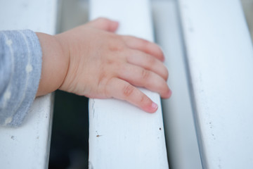 Close up of a small hand