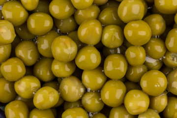 Marinated green peas